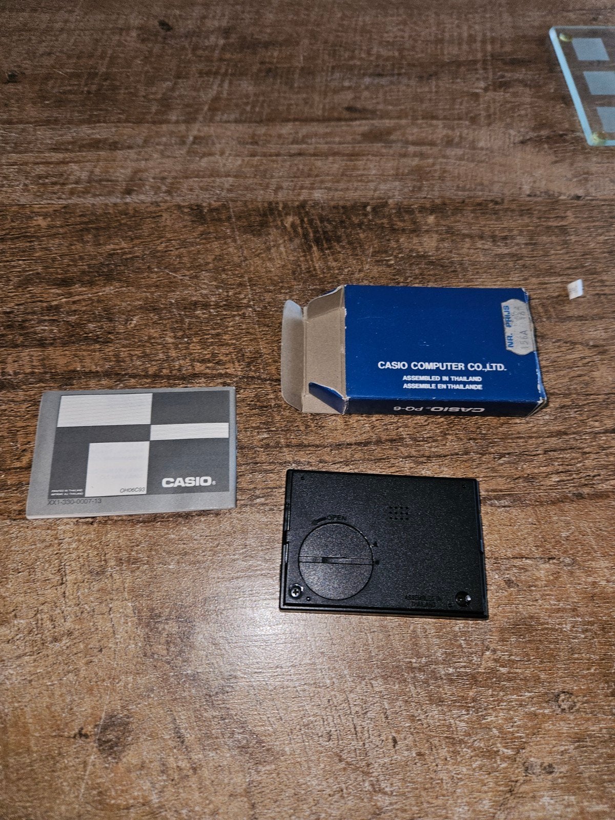 Vintage Casio PQ-6 Pocket Alarm Klokje - Digitaal, Witgoed en Apparatuur, Wekkers, Ophalen of Verzenden