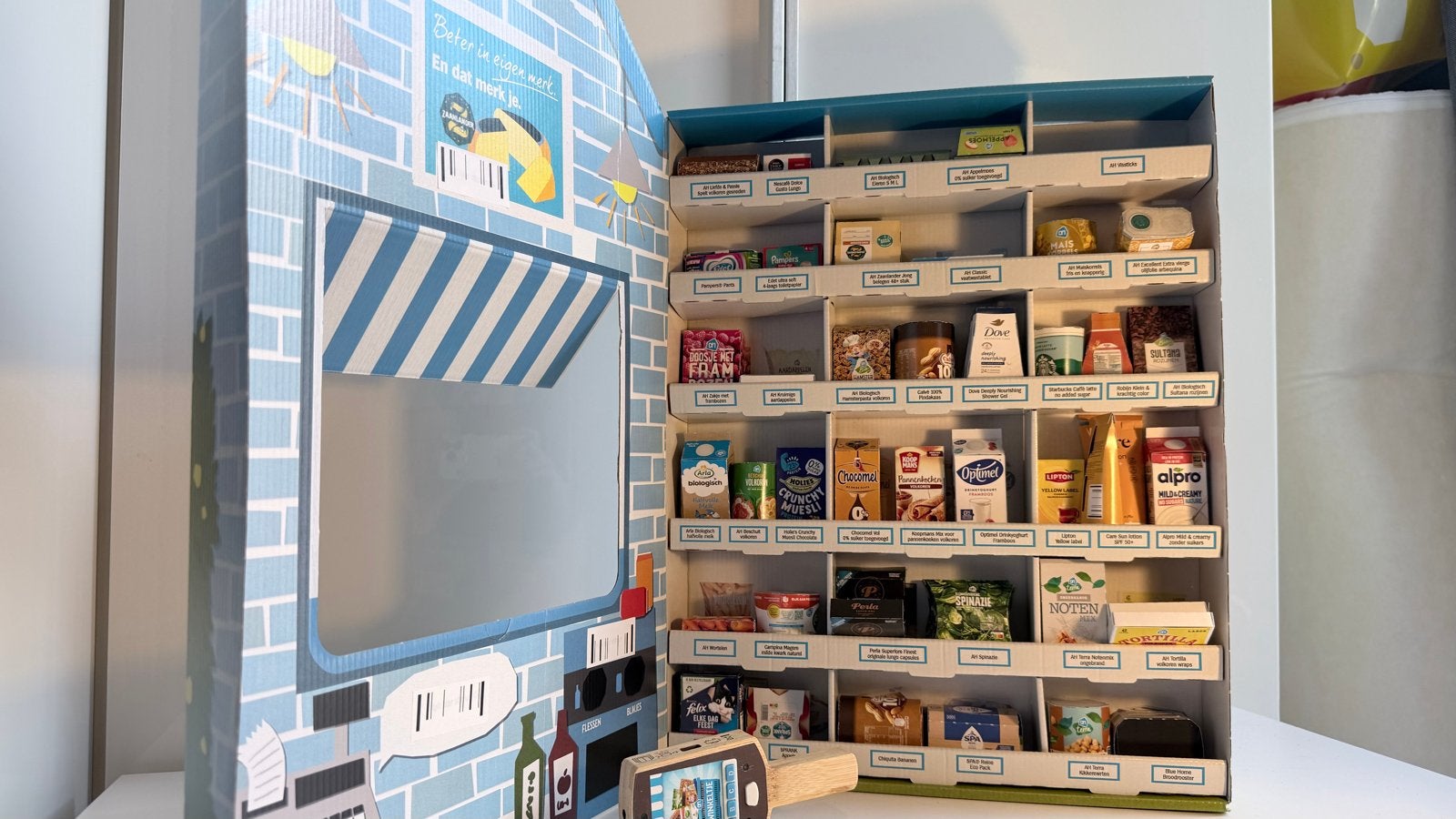 AH Mini Supermarkt met Scanner en Producten, Ophalen of Verzenden, Zo goed als nieuw, Jongen of Meisje