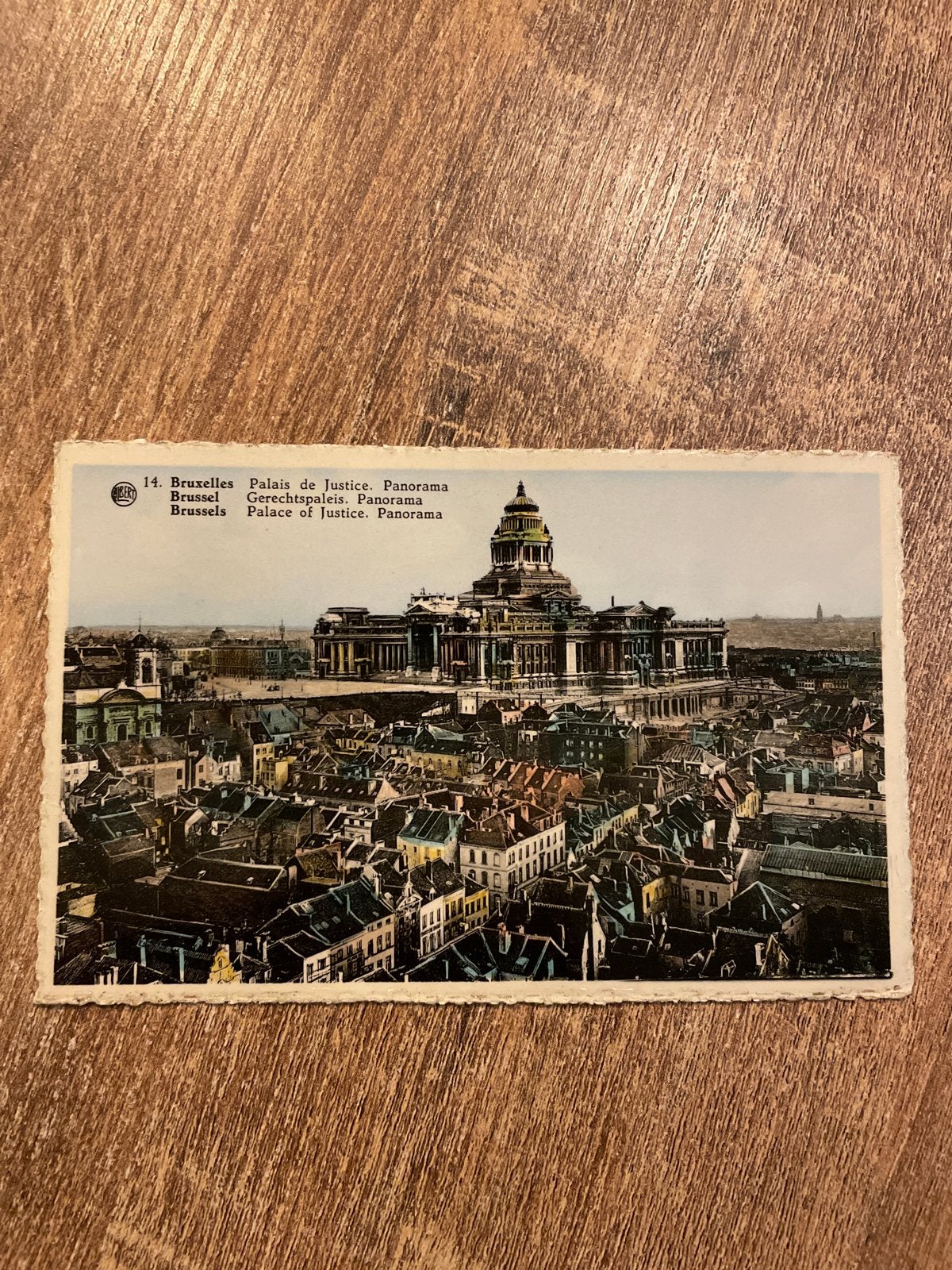 Oude ansichtkaart Brussel - Paleis van Justitie (1959), Ophalen of Verzenden, 1940 tot 1960, Gelopen, Brussel (Gewest)