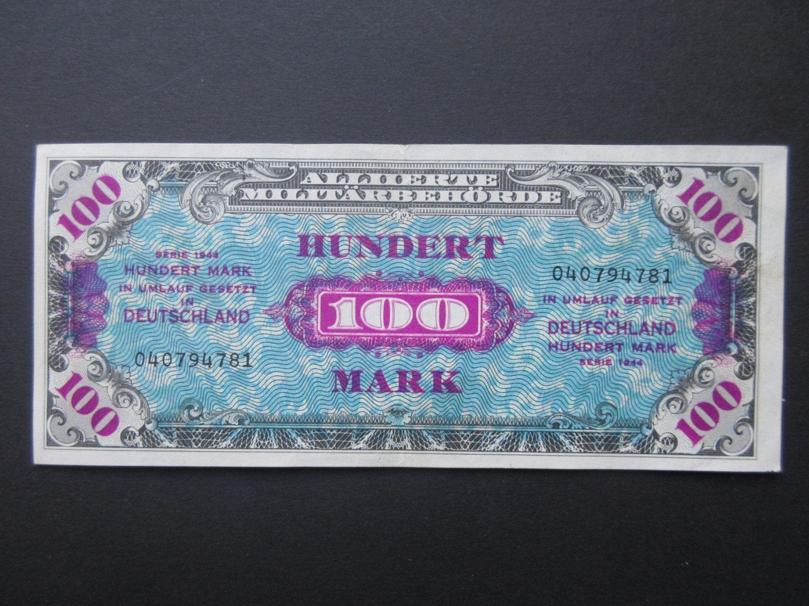 100 Mark 1944 Duitsland AMC p-197a WW2 XF, Verzenden, Duitsland, Los biljet