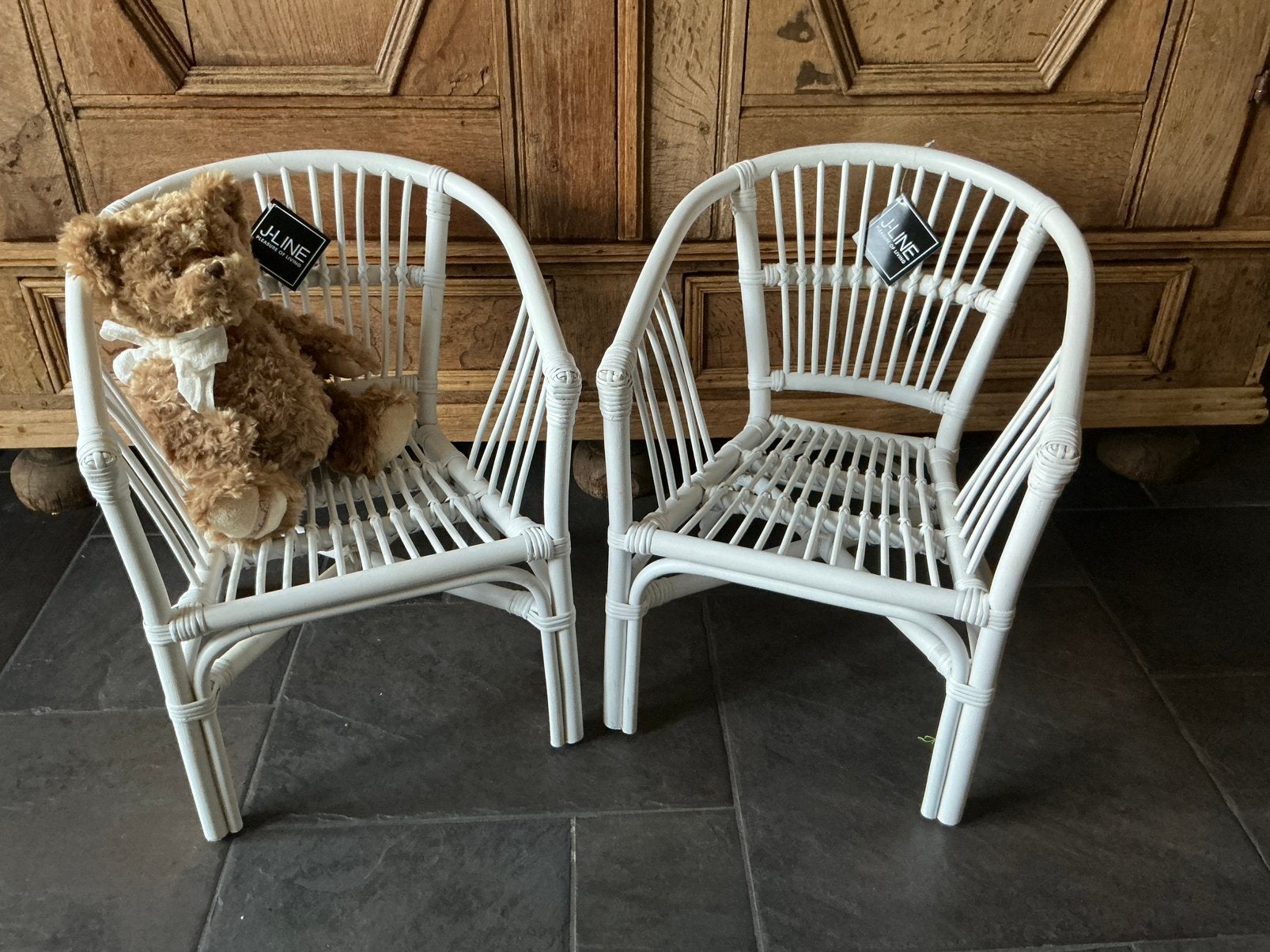 NIEUW set van 2 rieten rotan kinder stoeltjes, Ophalen of Verzenden, Nieuw, Rotan