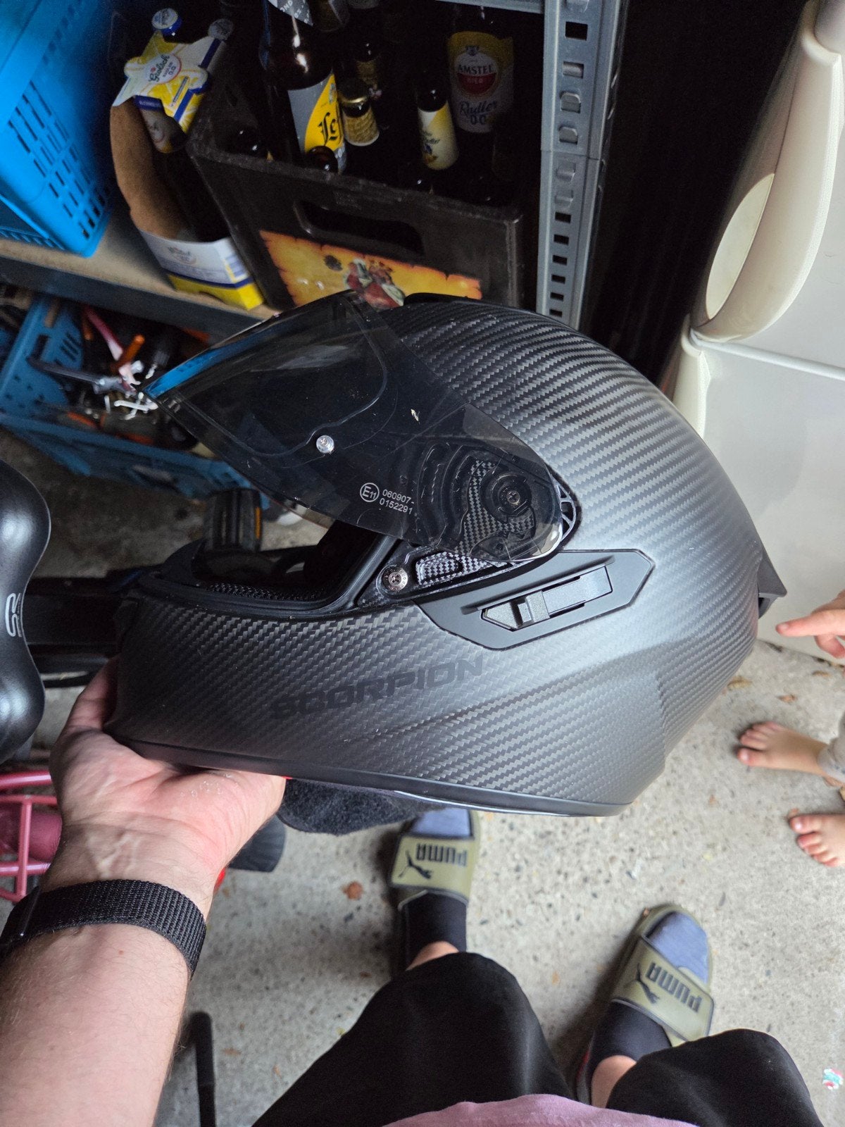 Scorpion Integraalhelm - Carbon LookScorpion EXO-1400 EVO II, Overige merken, Heren, Ophalen of Verzenden, Integraalhelm