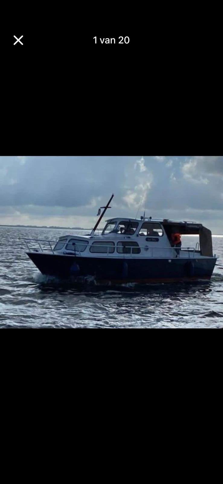 Stalen motorboot van Heckkruiser OK, Watersport en Boten, Motorboten en Motorjachten, Gebruikt, Staal, Diesel, Binnenboordmotor
