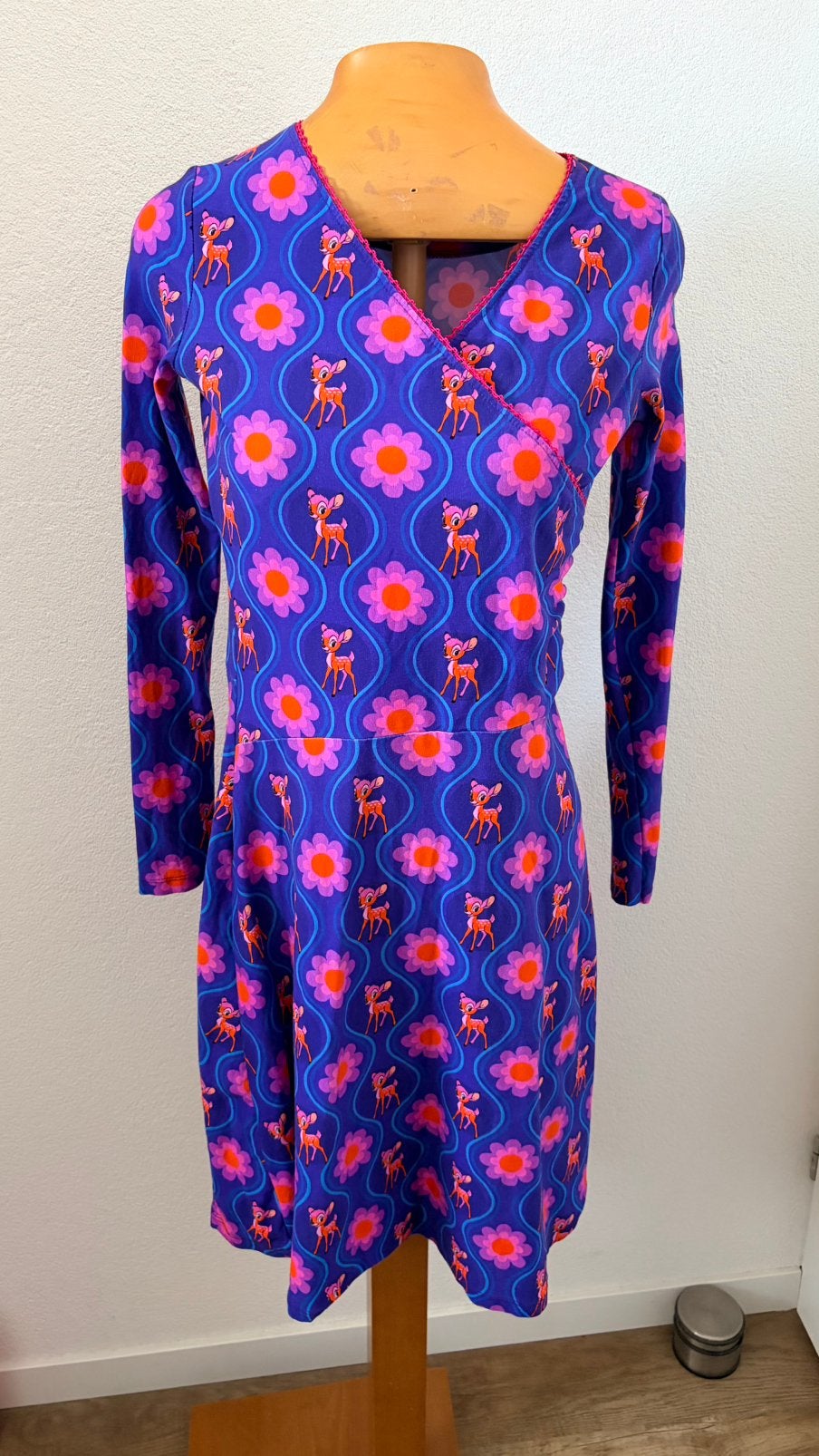 Tante Betsy jurkje, Kleding | Dames, Maat 38/40 (M), Blauw, Ophalen of Verzenden, Zo goed als nieuw