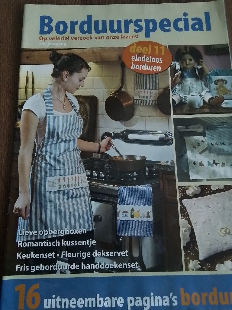 Borduurspecial met leuke patroontjes, Ophalen of Verzenden, Zo goed als nieuw, Handborduren, Patroon