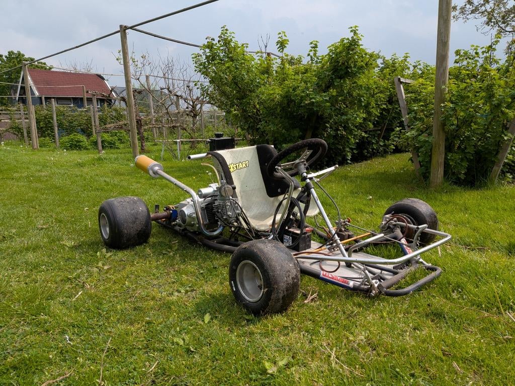 Ms kart met 125cc dirtbike block, Fietsen en Brommers, Minibikes, Midibikes en Pitbikes, Ophalen, Gebruikt, Overige typen, 125 cc