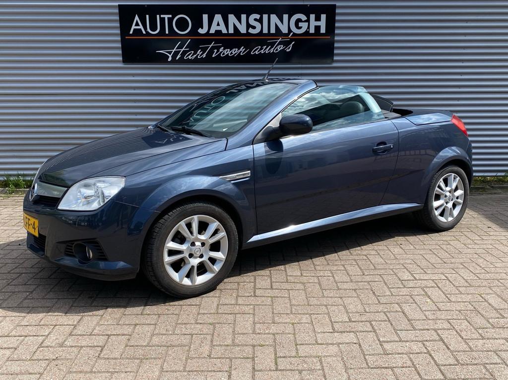 Opel Tigra TwinTop 1.8-16V Enjoy | Airco! | Stoelverwarming, Auto's, Opel, Gebruikt, Zwart, 4 cilinders, 1796 cc