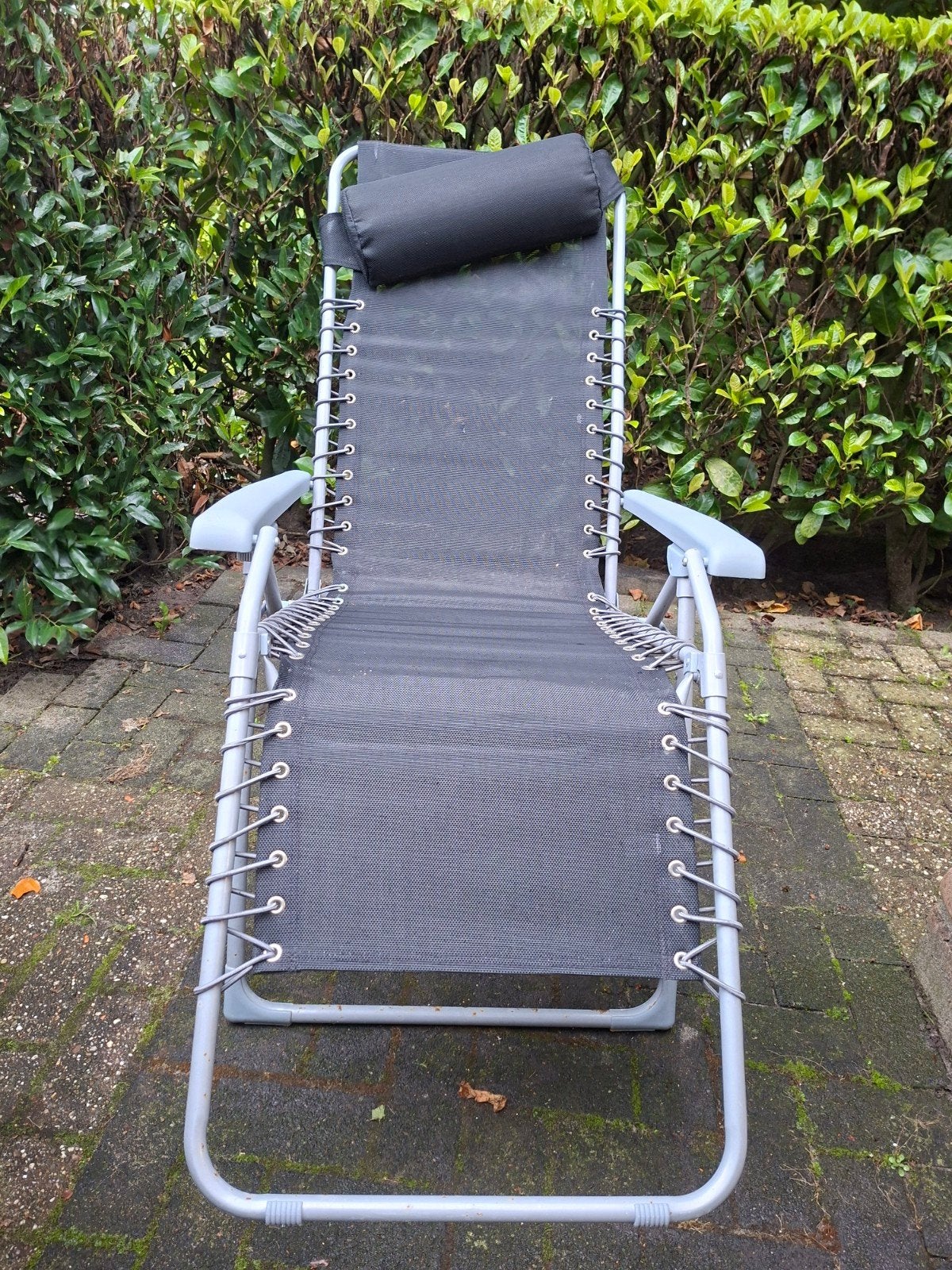 Comfortabele verstelbare relaxstoel voor buiten, Ophalen, Gebruikt, Metaal, Inklapbaar