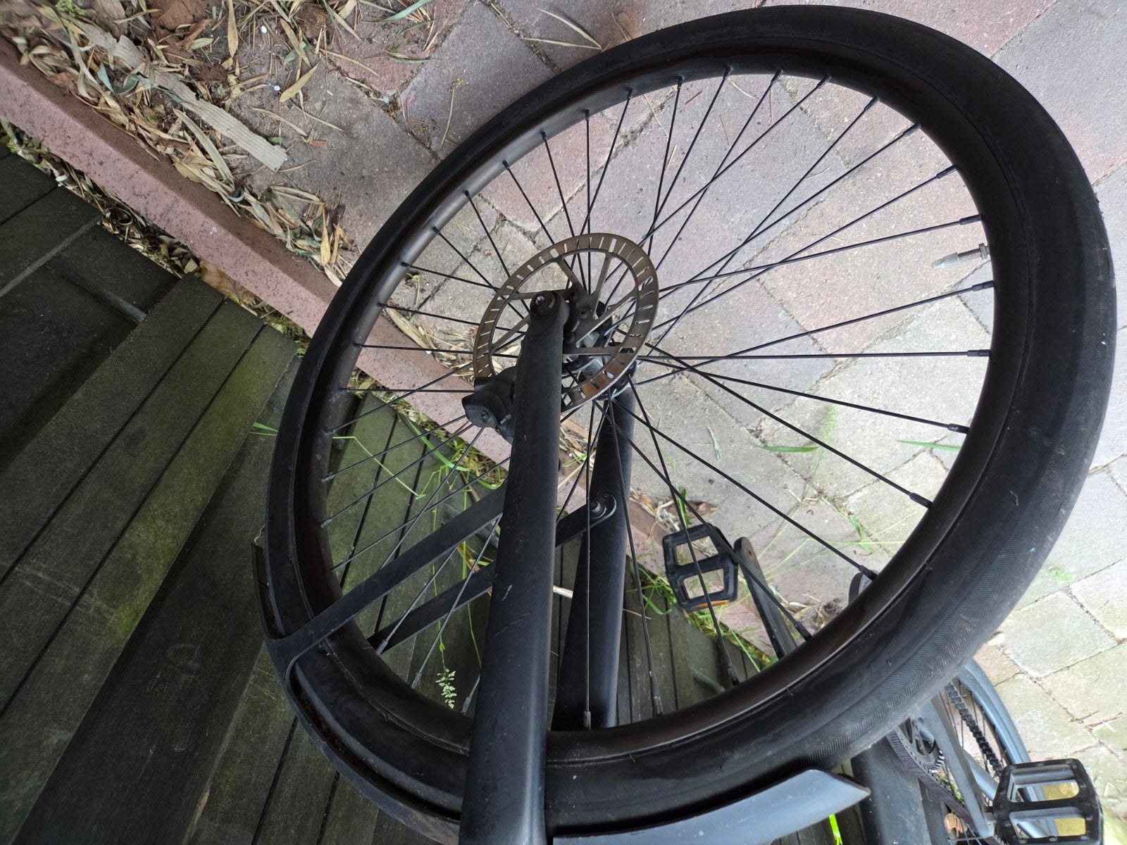 Cowboy voorwiel inclusief remschijf, Fietsen en Brommers, Gebruikt, Ophalen of Verzenden, Aluminium, Elektrische fiets