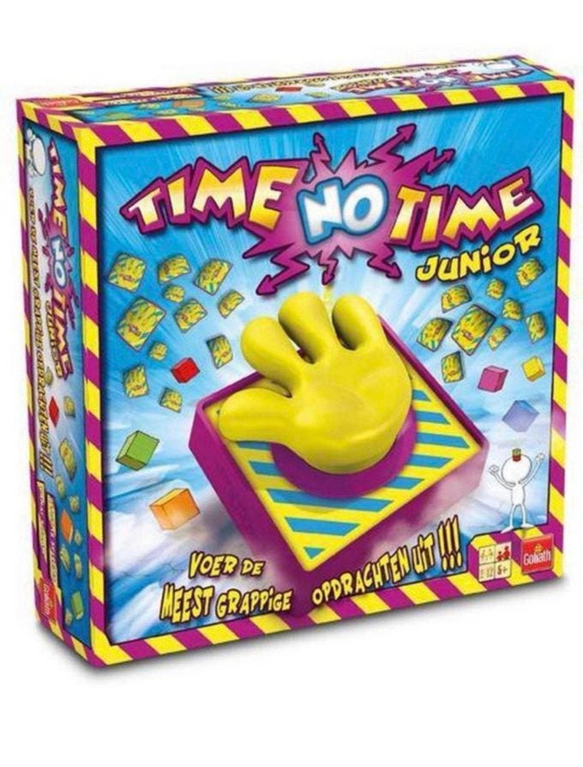 Time No Time Junior Spel - Voer de grappigste opdrachten uit, Drie of vier spelers, Ophalen of Verzenden, Gebruikt