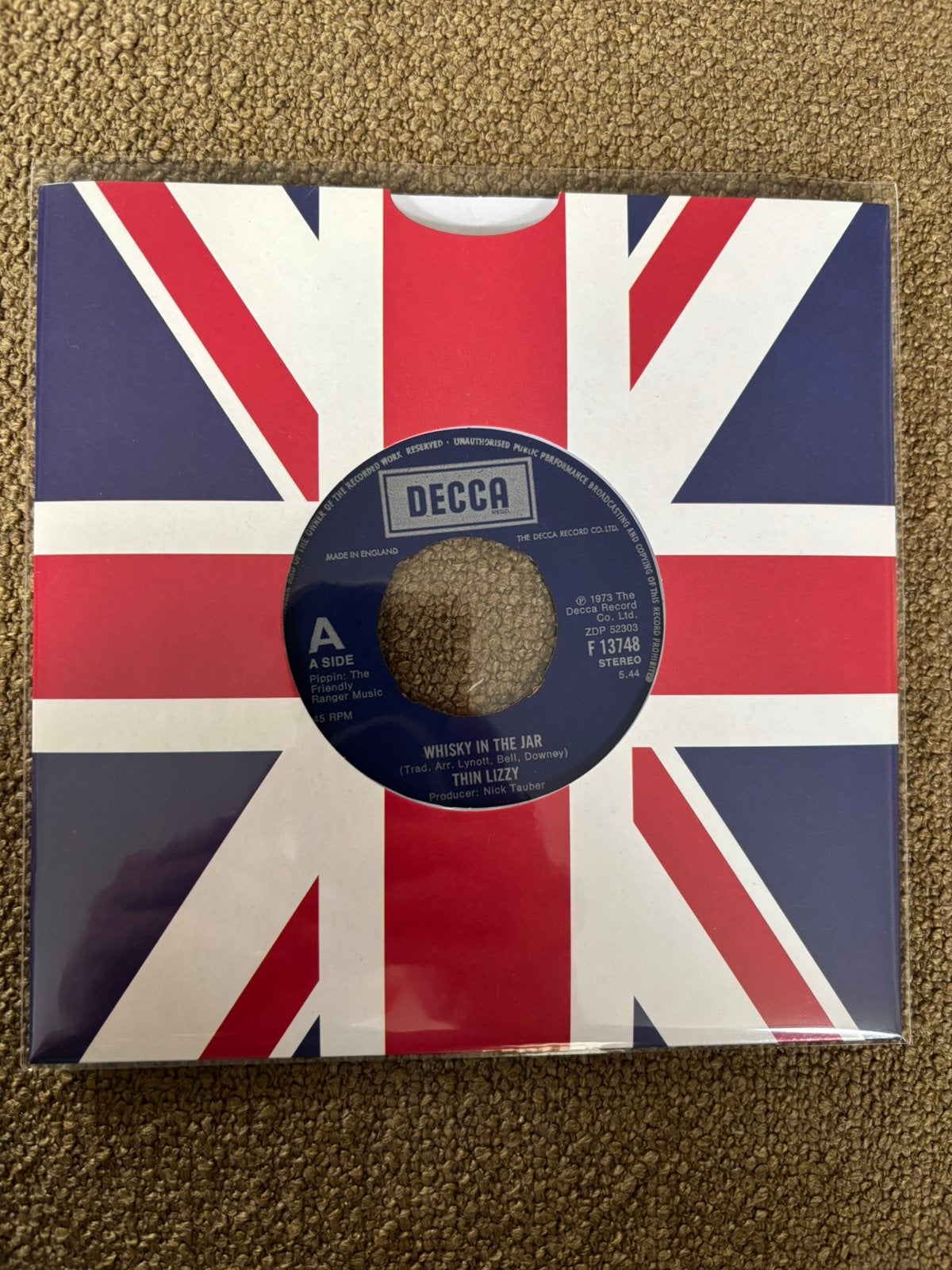 Thin Lizzy - Whiskey in the Jar, Ophalen of Verzenden, Gebruikt, 7 inch, Pop
