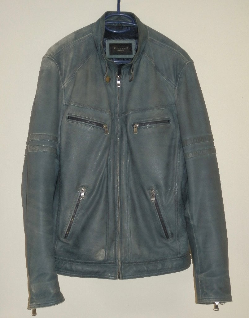Leren jas, Maat 48/50 (M), Ophalen of Verzenden, Versano, Gedragen