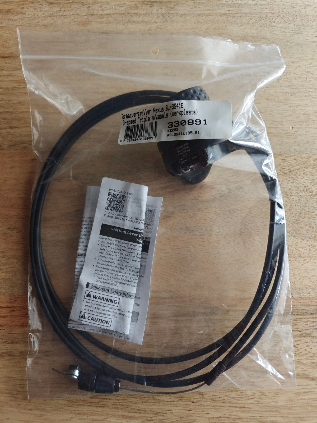 Shimano Nexus SL-3S41E 3-speed Draaiversteller met kabels, Elektrische fiets, Ophalen of Verzenden, Derailleur of Ketting, Shimano