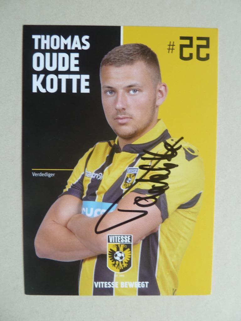 Spelerskaart. Thomas.Oude.Kotte.   Vitesse   2016/2017, Ophalen of Verzenden, Zo goed als nieuw, Vitesse, Spelerskaart