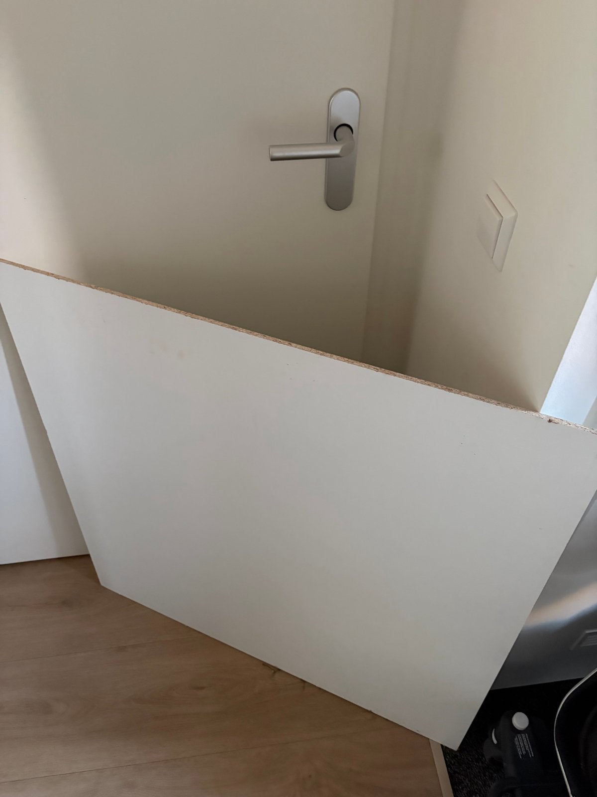 Witte Spaanplaat 92x91x0,8cm, Doe-het-zelf en Verbouw, Ophalen, Minder dan 25 mm, Nieuw, Plank