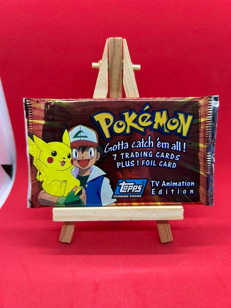 Pokémon Topps 1999 TV Animation Edition Sealed Booster Pack, Ophalen of Verzenden, Nieuw, Booster, Foil