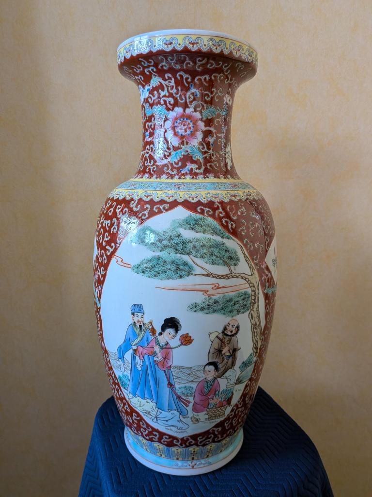 Chinese vaas met Acht Chinese Goden, Antiek en Kunst, Ophalen