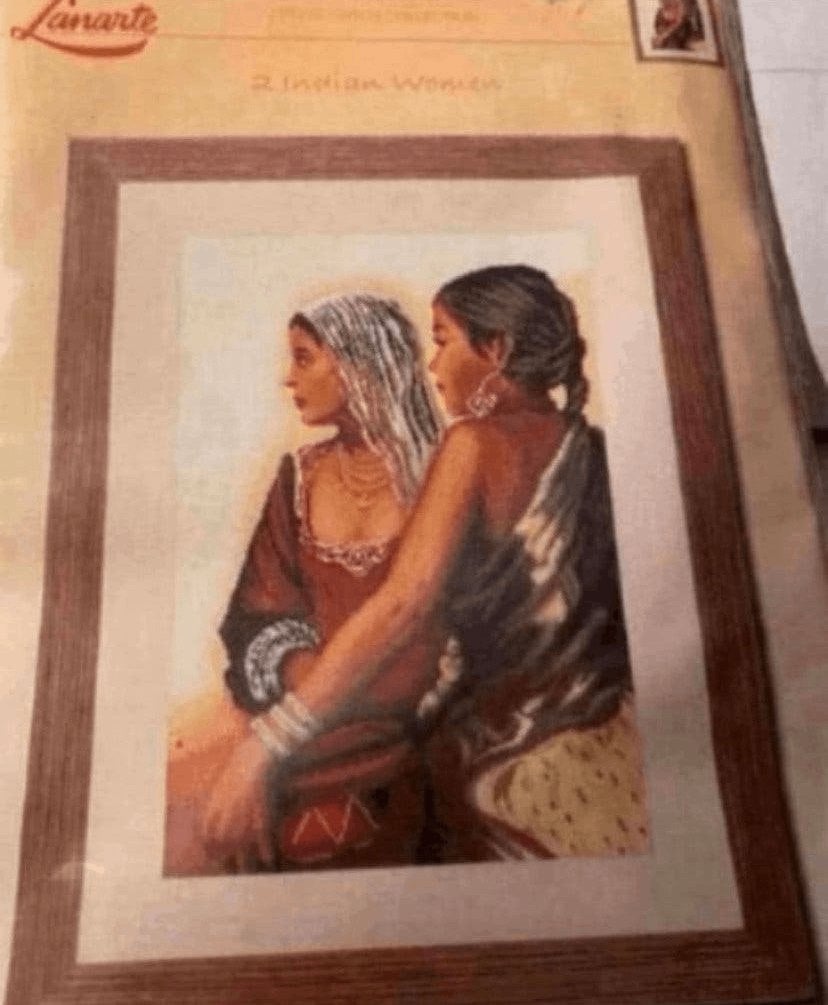 BORDUURPAKKET LANARTE 2 INDIAN WOMAN, Verzenden, Nieuw, Handborduren, Borduurpakket