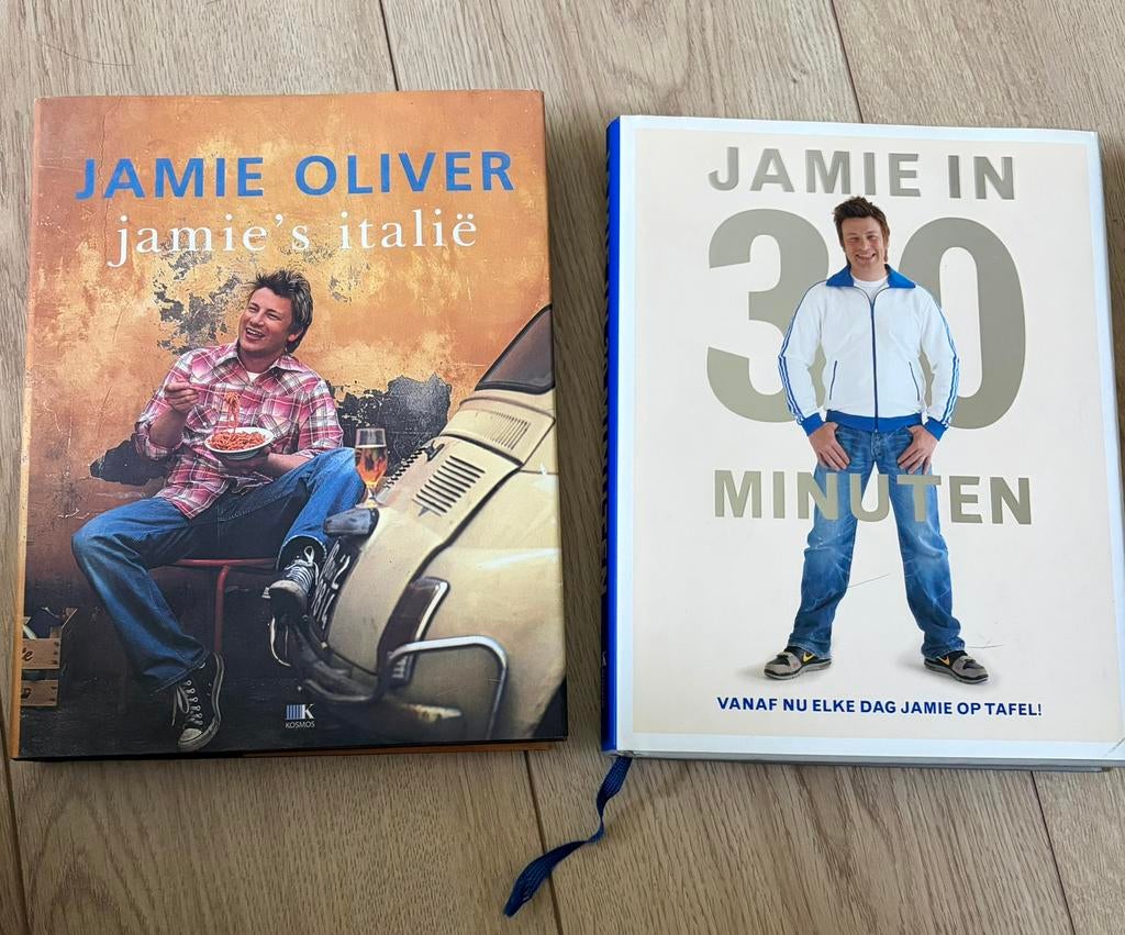Jamie Oliver kookboeken:Jamie in 30 minuten & Jamie’s Italië, Boeken, Ophalen of Verzenden, Zo goed als nieuw, Italië, Hoofdgerechten