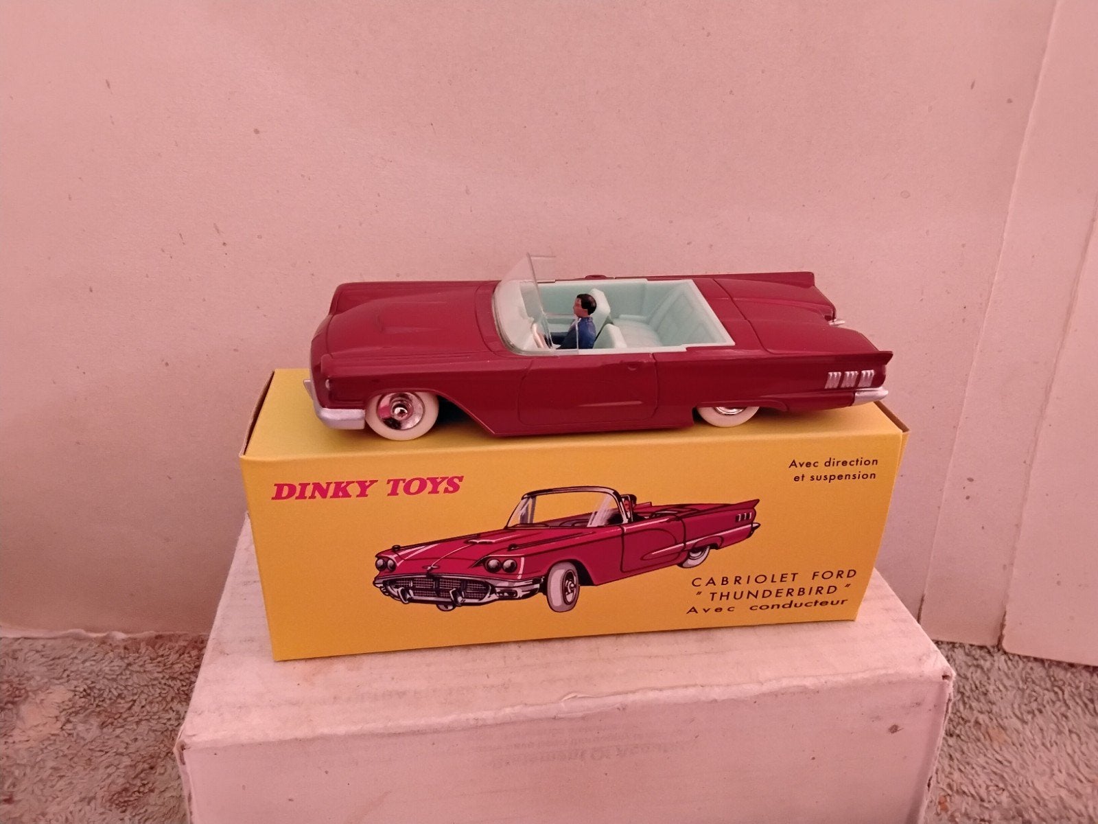 ATLAS DINKY TOYS FORD THUNDERBIRD NO 555, Ophalen of Verzenden, Auto, Dinky Toys