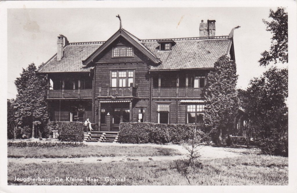 Gorssel. Oude Ansichtkaart Jeugdherberg De Kleine Haar, Verzenden, 1940 tot 1960, Gelopen, Gelderland