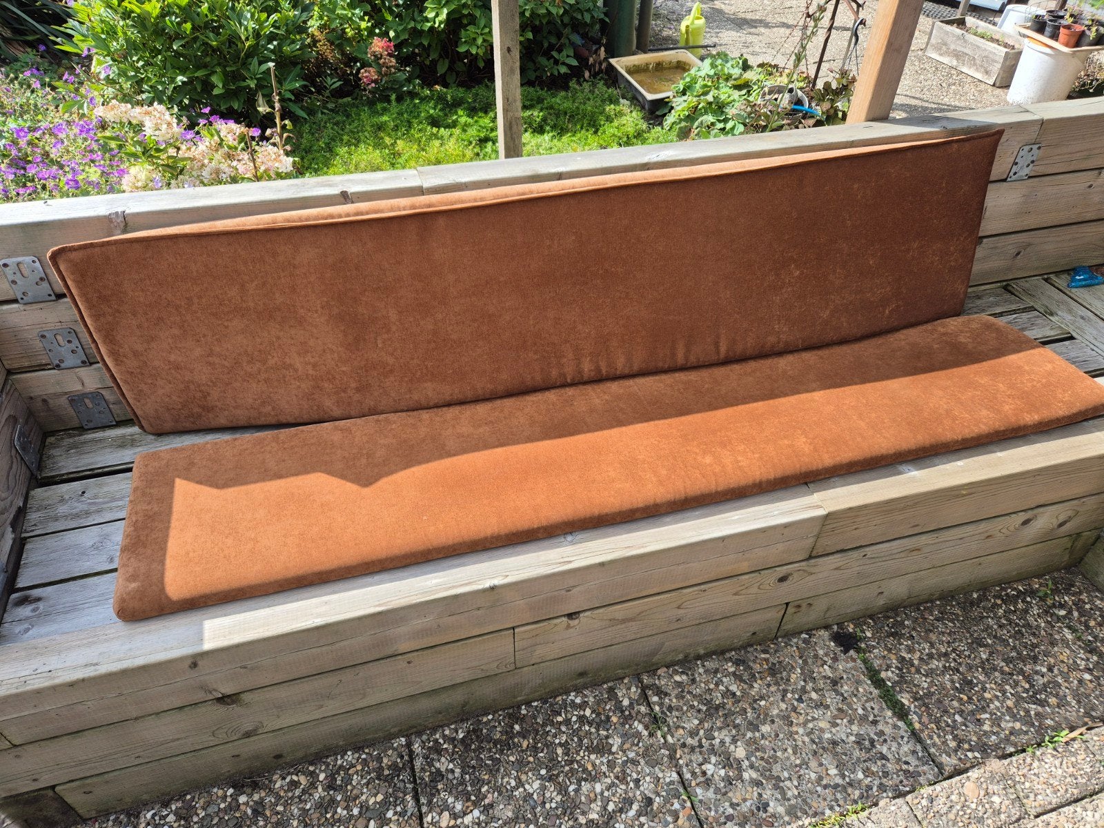 Kussensets voor tuinbank, camper, caravan of veranda, Ophalen, Vierkant