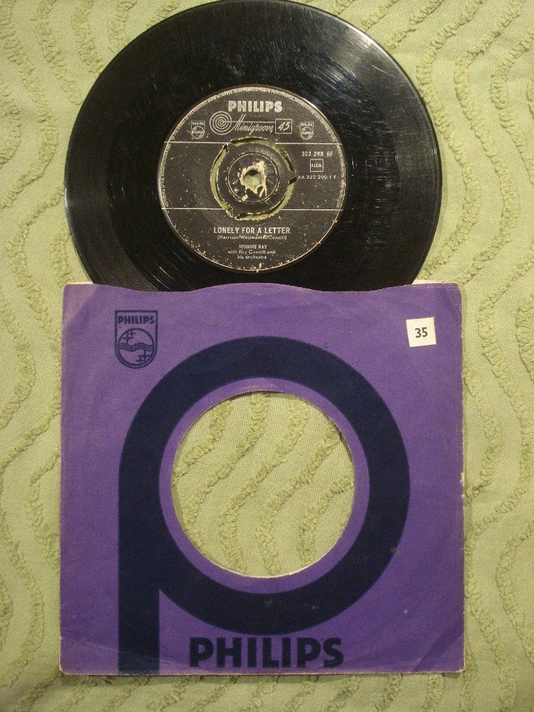 Johnnie Ray 7" Vinyl Single: ‘Lonely for a letter’ (NL), Gebruikt, 7 inch, Single, Ophalen of Verzenden