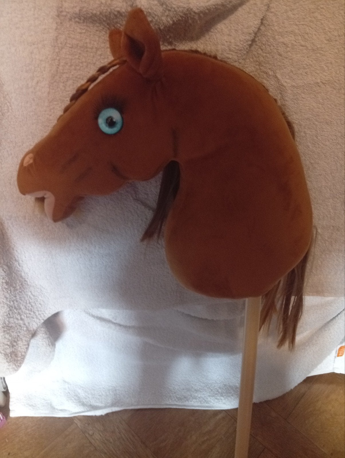 Hobbyhorse  - Bruin met blonde manen, Ophalen of Verzenden, Zo goed als nieuw, Jongen of Meisje
