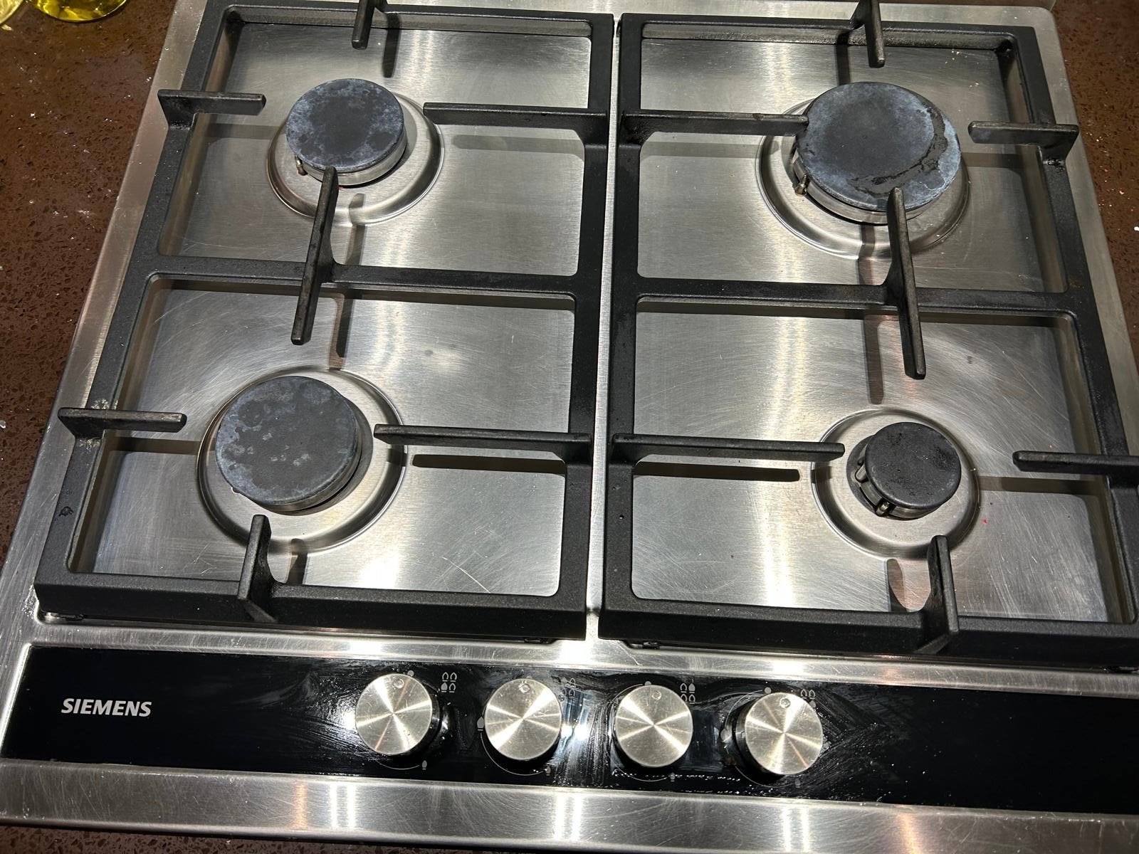 Siemens Gasfornuis - 4 Kookzones - Inbouw, Ophalen, Gebruikt, 4 kookzones, Inbouw