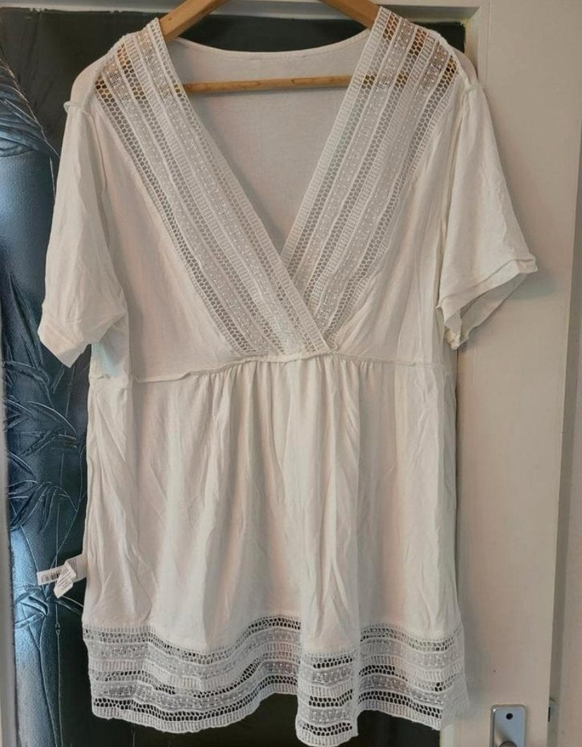 Witte tuniek maat L ms mode nooit gedragen, Kleding | Dames, Tops, Ophalen of Verzenden, Zo goed als nieuw