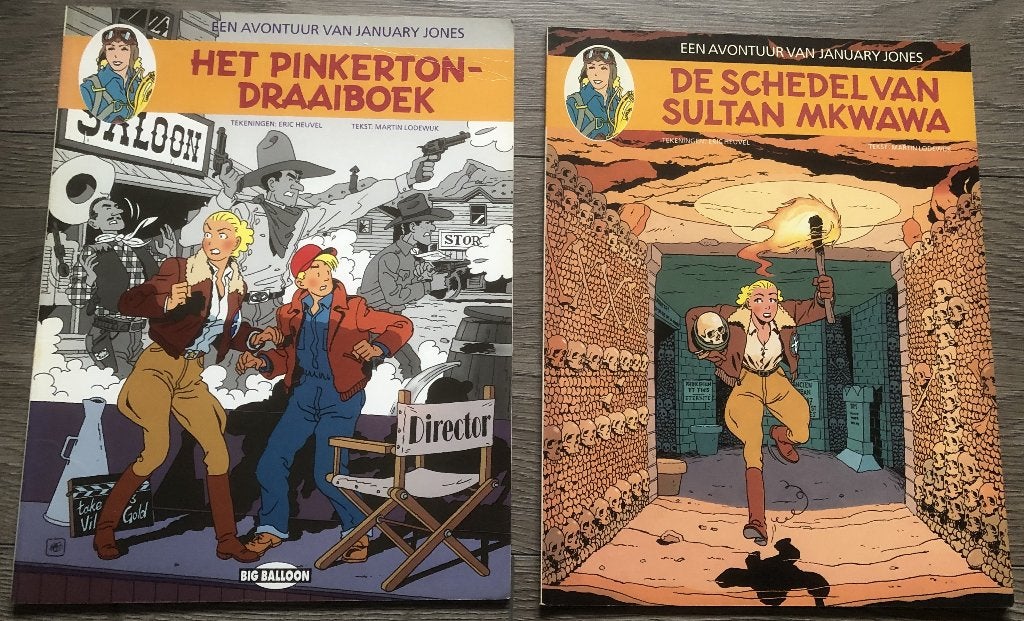 ERIC HEUVEL - JANUARY JONES - 2 STRIPBOEKEN, Boeken, Meerdere stripboeken, Ophalen of Verzenden, Zo goed als nieuw, Eric Heuvel