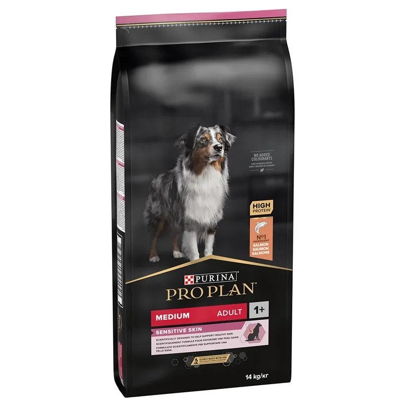 Purina Pro Plan Medium Adult Sensitive Skin hondenvoer 14 kg, Ophalen of Verzenden, Hond