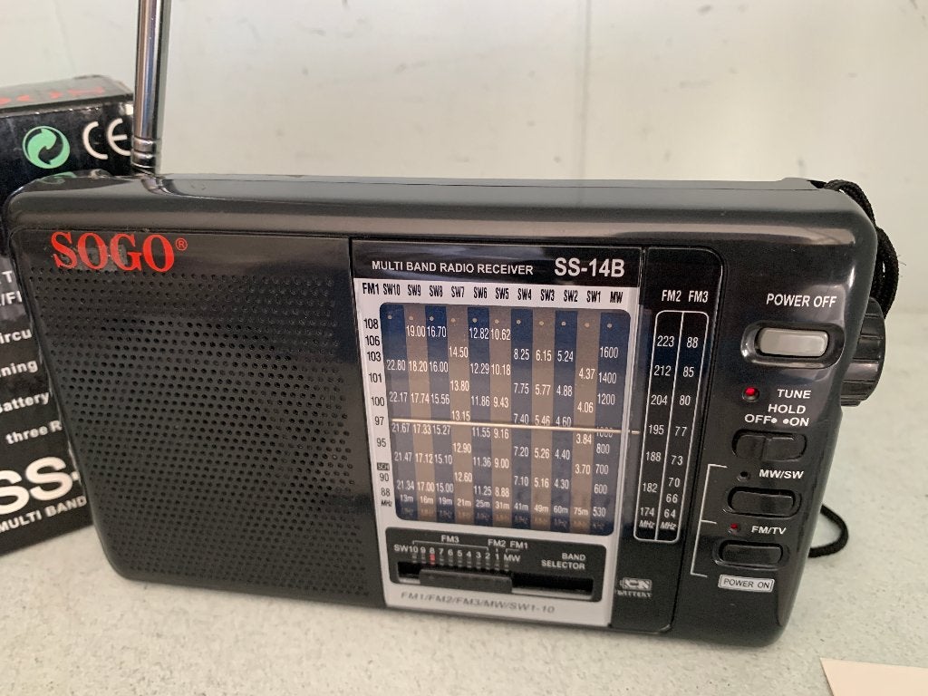 Wereldontvanger - SOGO - SS-14B - AM/FM - Korte golf, Ophalen of Verzenden, Zo goed als nieuw, Wereldontvanger