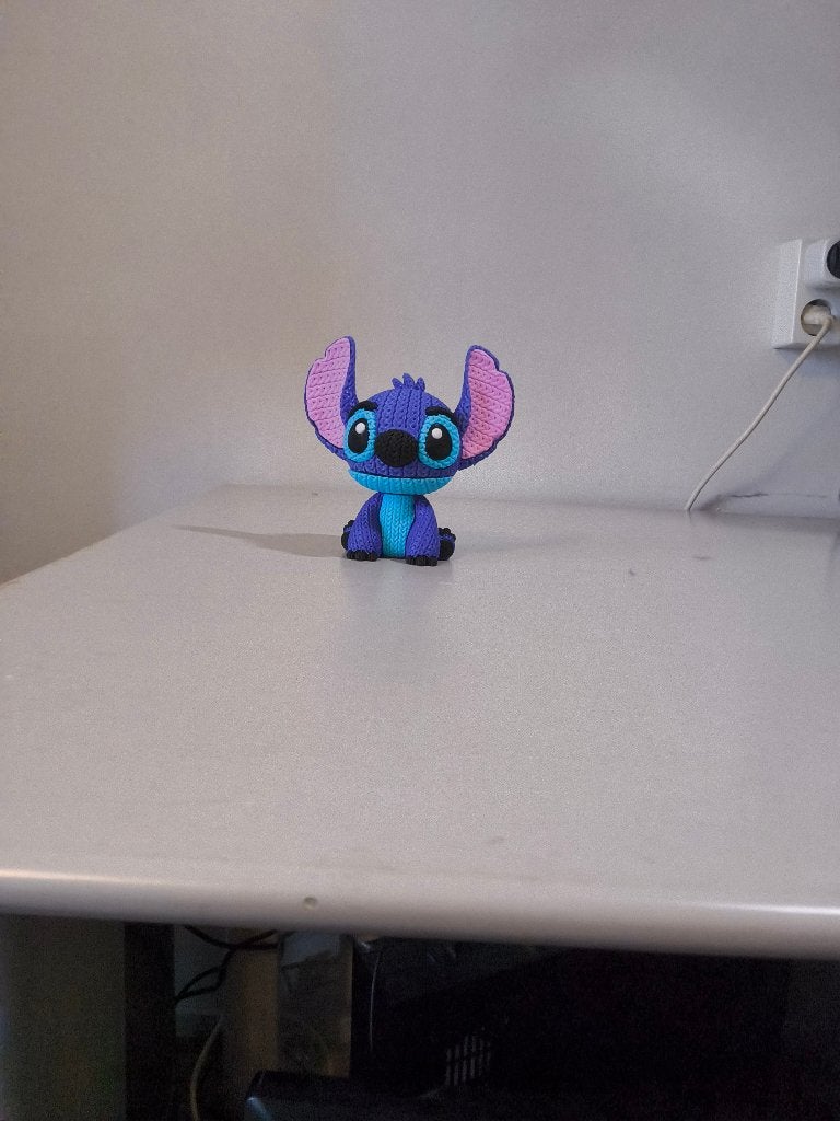 3D geprinte Stitch zittend, Ophalen of Verzenden, Nieuw