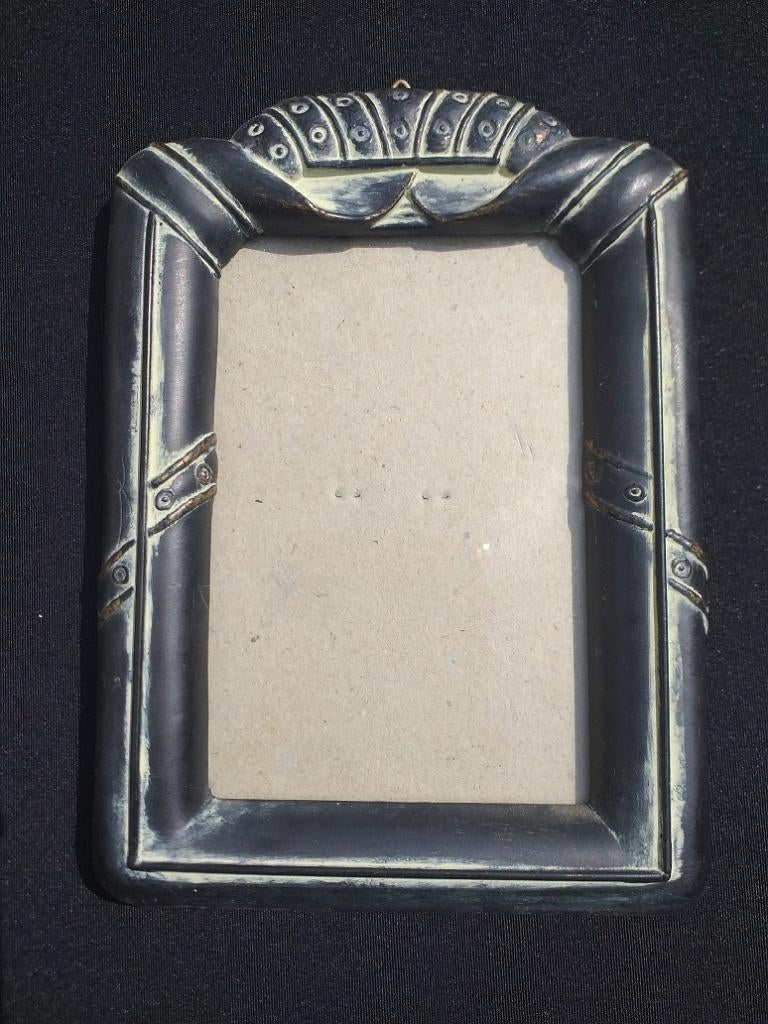 FOTOLIJSTJE GRIJS - ZWART, Ophalen of Verzenden