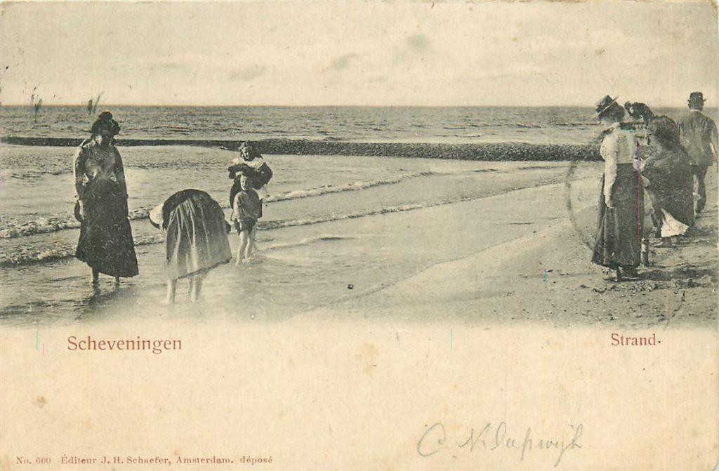 701-380-049 Scheveningen Strand, Verzenden, Voor 1920, Zuid-Holland