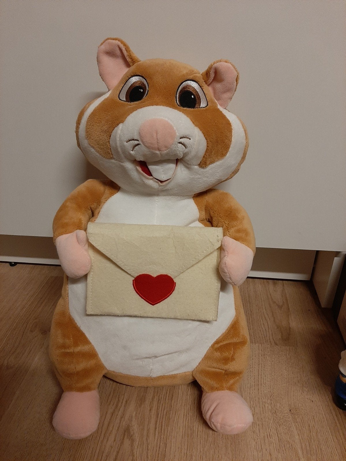 AH hamster knuffel valentijn met envelop brief, Ophalen of Verzenden, Overige typen
