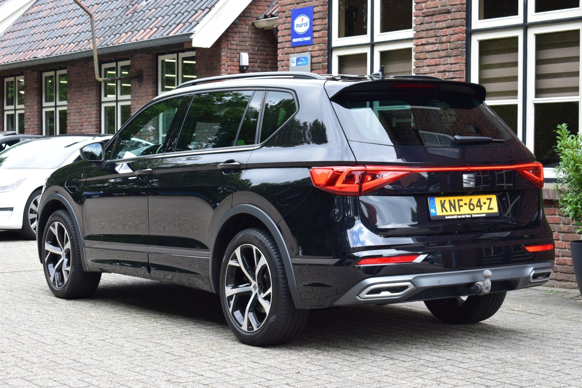 Seat TARRACO 1.4 TSI e-Hybrid PHEV FR Trekhaak | 360Cam | Ke, Auto's, Dealer onderhouden, 4 cilinders, Zwart, Plug-in hybride