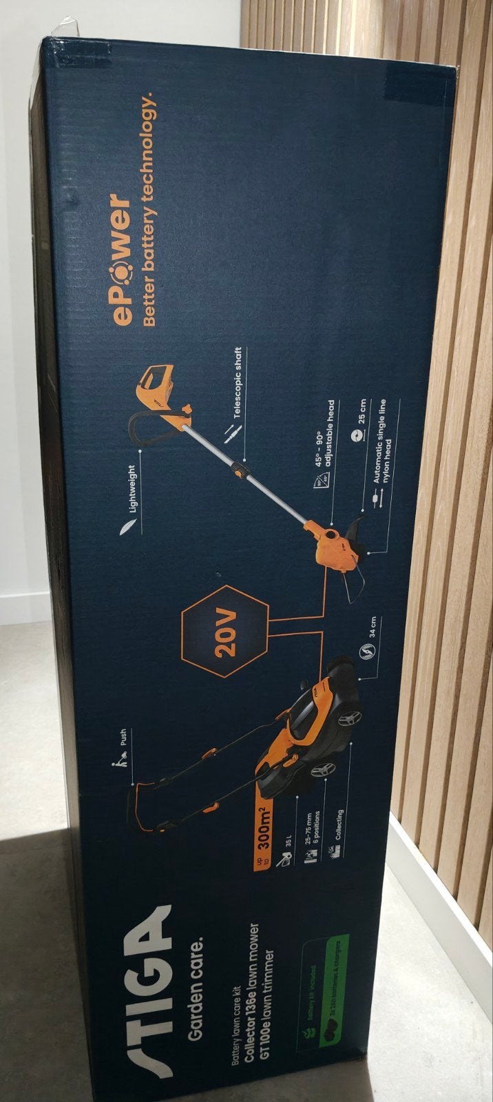 Stiga ePower Accu Grasmaaier & Grastrimmer Set Nieuw