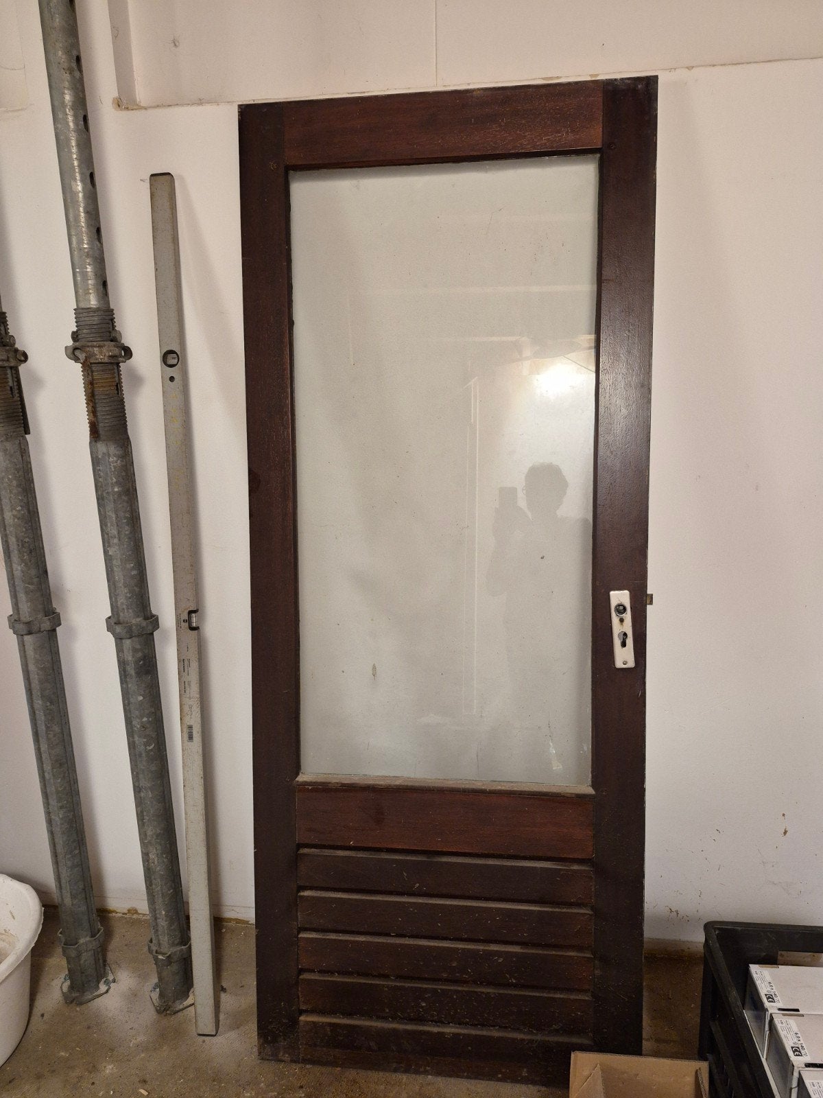 hardhouten buitendeur, Gebruikt, 80 tot 100 cm, Binnendeur, Ophalen of Verzenden