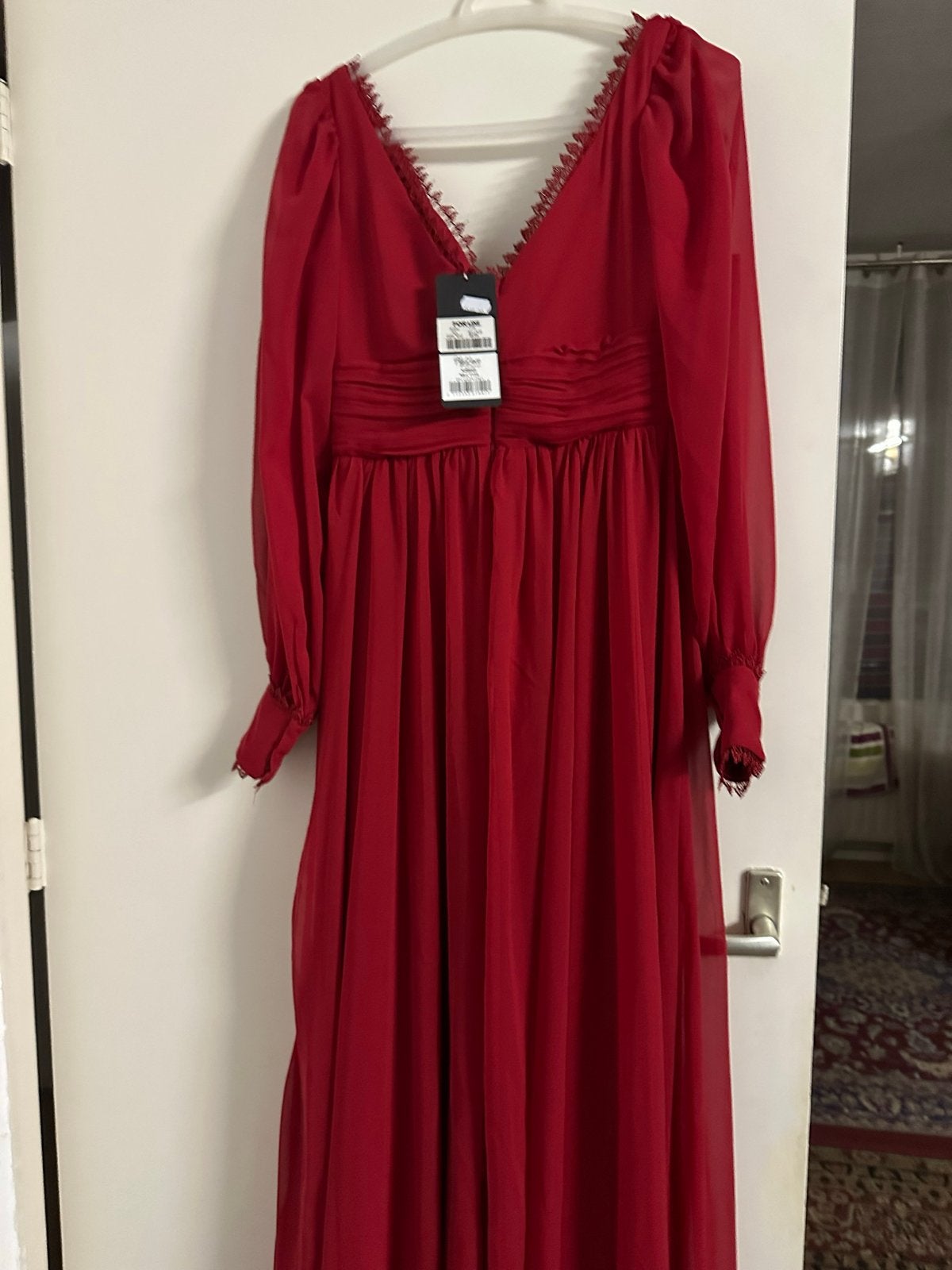 Lange rode feestjurk - Nieuw maat 40, Kleding | Dames, Maat 38/40 (M), Nieuw, Ophalen of Verzenden, Rood