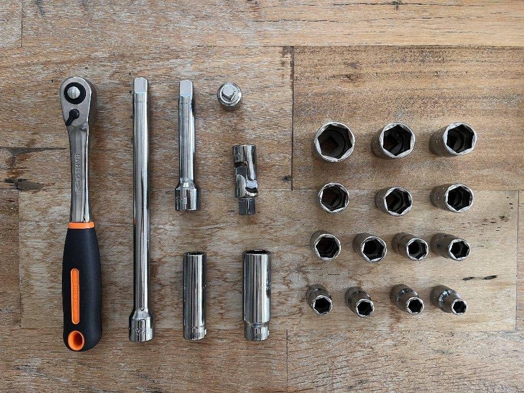 Nieuwe Bahco 1/2" dopsleutelset 21-delig met ratel, Ophalen of Verzenden, Nieuw, Overige typen