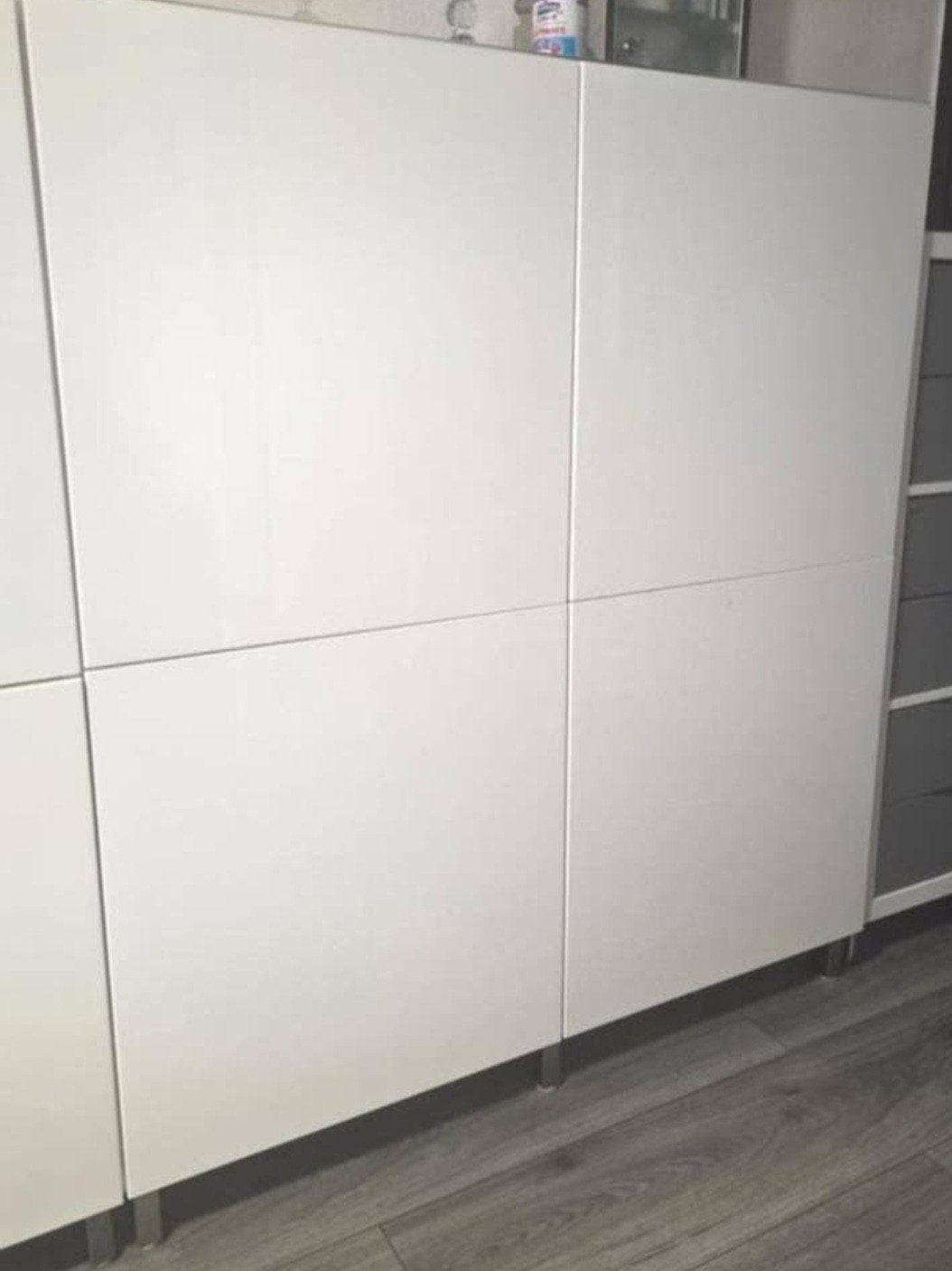 BESTA hoogglans wit kast 138x120x42cm, Ophalen, Gebruikt