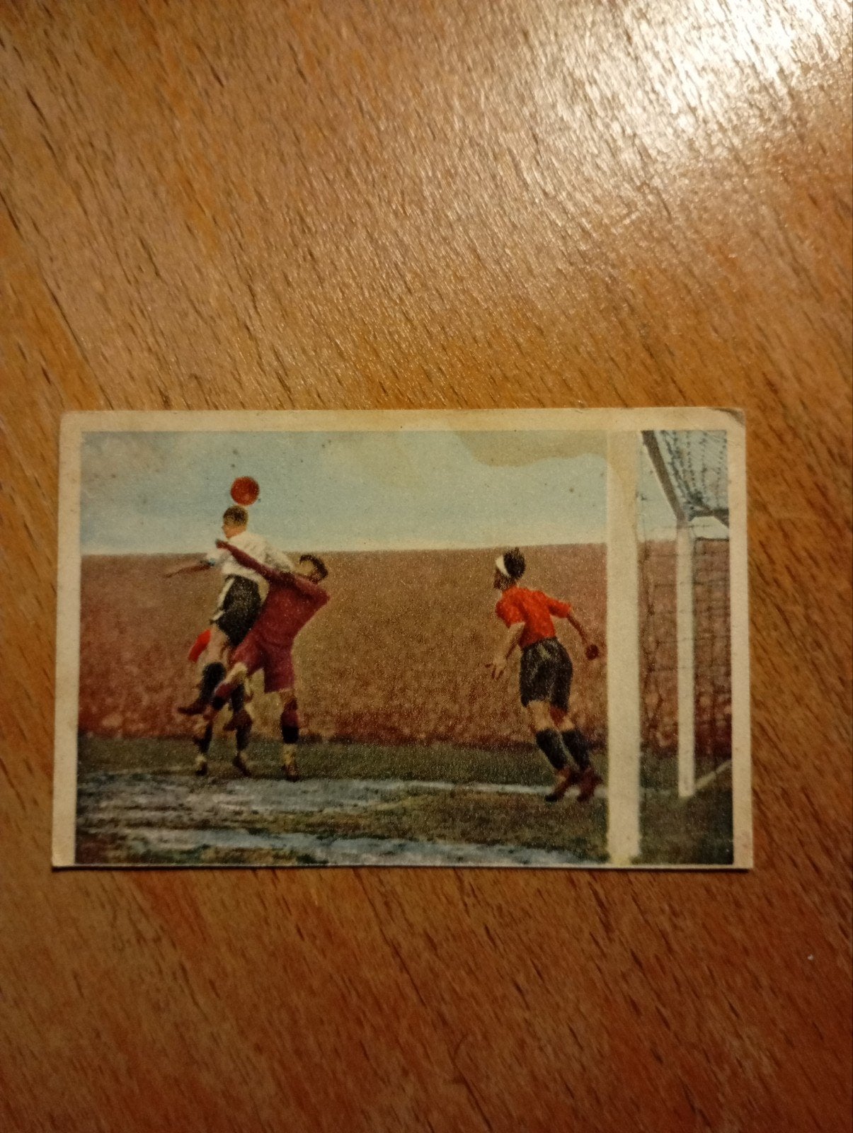 Vintage Engeland - Spanje met Dixi Dean plaatje voetbal, Ophalen of Verzenden, Buitenlandse clubs, Poster, Plaatje of Sticker