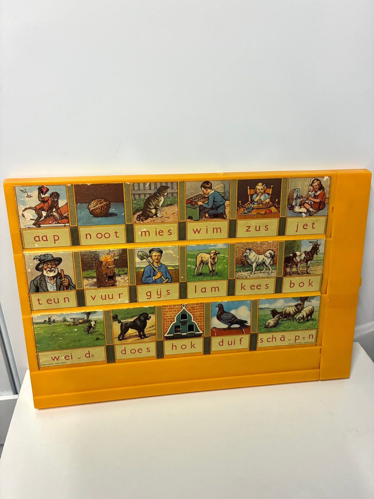Vintage Aap Noot Mies leesplankje, Ophalen of Verzenden, Zo goed als nieuw
