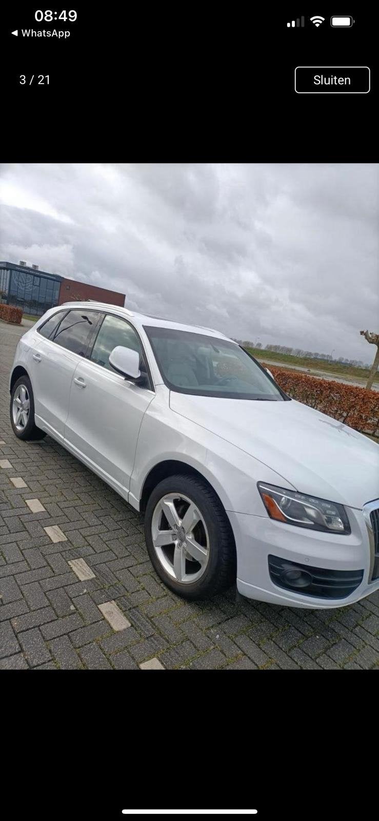Audi Q5 2012 Wit, 1984 cc, Wit, Particulier, 211 pk