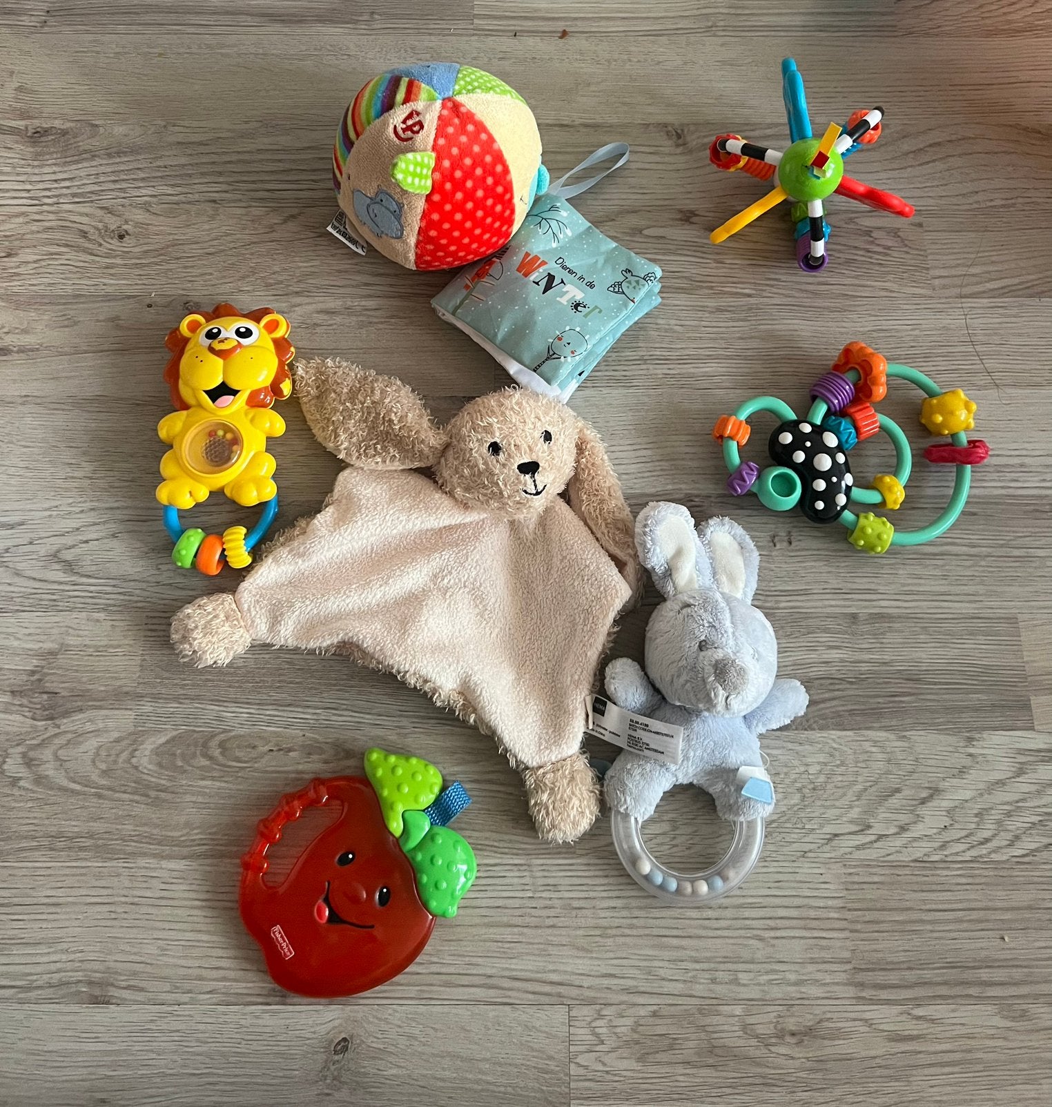 Baby speelgoed pakket - rammelaars, knuffels en meer, Ophalen of Verzenden, Gebruikt, Overige typen, Met geluid