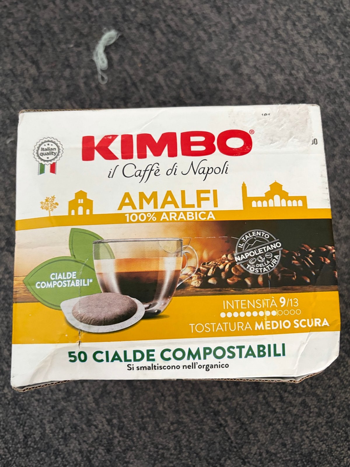 Kimbo Amalfi 100% Arabica Koffiepads - 50 stuks, Koffiepads en cups, Overige modellen, 10 kopjes of meer, Nieuw