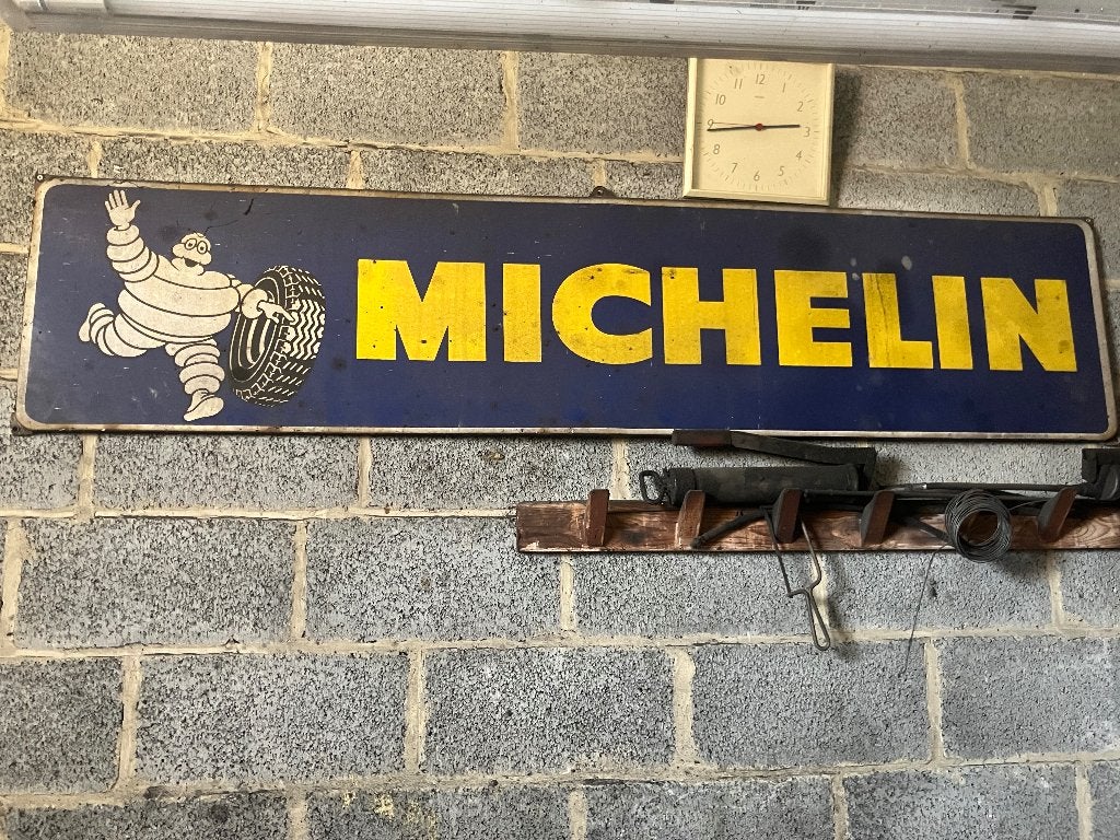 Michelin email reclamebord, Ophalen, Gebruikt, Auto's