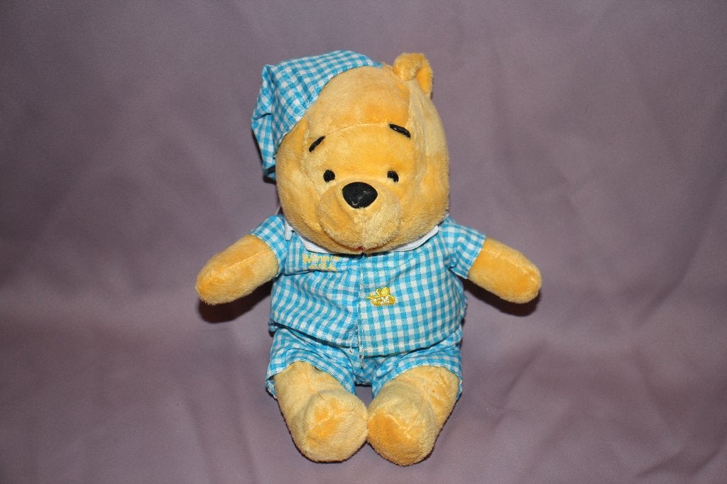 ZGAN Winnie the pooh knuffel Pluche in pyjama - 20cm, Disney, Disney, Beer, Blauw